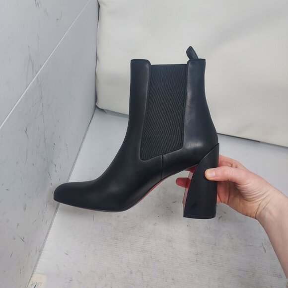 Christian Louboutin Black Leather Turelastic Chelsea Boot - Picture 9 of 16